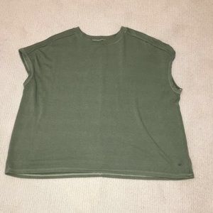 American Eagle Over Sized Barely-There Sleeve Tee